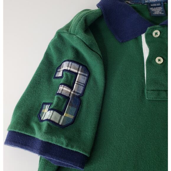 POLO RALPH LAUREN Youth Boy's Size M(10-12) BIG PONY ~ #3 S/S POLO Shirt Green - Picture 7 of 13